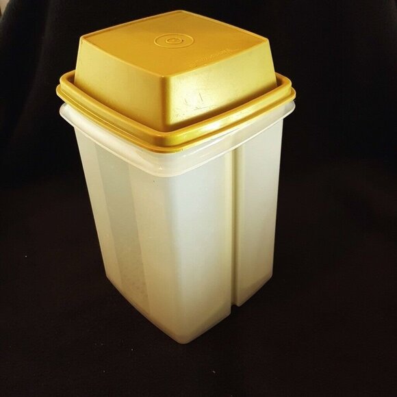 Vintage Tupperware Pick A Deli Pickle Olive Pepper Keeper 1560-2 Green Avocado - Picture 3 of 8